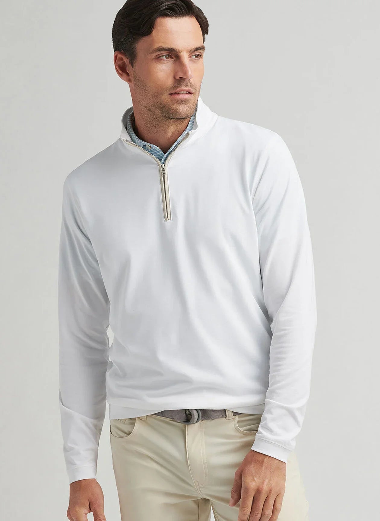 Albatross Cotton-Blend Pique Quarter-Zip